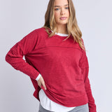 Foxwood | Jayne Throw On Top - Rhubarb Red