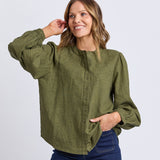 Foxwood | Eleanor Top - Winter Moss