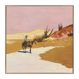 Desert Sunset Canvas Art Print 90x90cm