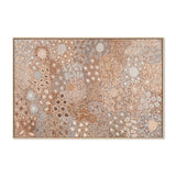 Body Painting Ceremony, Mocha Tones Canvas Print 135x90cm