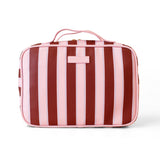Fox & Fallow | Cosmetic Bag - Burgundy Stripe