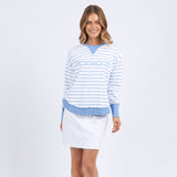 Foxwood | Simplified Stripe Crew - Blue