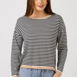 Stella + Gemma | Street Jumper - Black Stripe