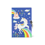 Tiger Tribe | Lockable Diary - Unicorn Rainbows