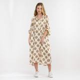 Italian Star | Valley Dress - Beige Print