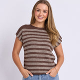 Foxwood | Cleo Knit Top - Chocolate