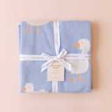 Fox & Fallow | Luxe Knitted Blanket - Blue Ducks