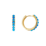 Fairley | Indigo Opal Midi Hoops