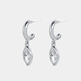 Zafino | Eden Crystal Hoop - Silver