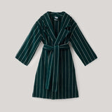 Hommey | Pinstripe Robe - Hunter