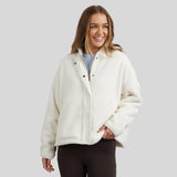 Foxwood | Arizona Fleece Zip Thru Bomber - Vintage White