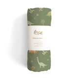 Fox & Fallow | Organic Muslin Wrap Swaddle - Dinos