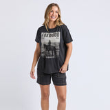 Foxwood | Rodeo Tee - Washed Black