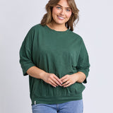 Elm | Mazie Sweat - Winter Green