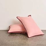 Hommey | Linen Pillowcase Pair - Rhubarb