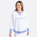 Foxwood | Simplified Stripe Crew - Neon Blue