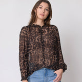 Stella + Gemma | Dixie Blouse - Leopard Lurex
