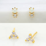 Zafino | Opal Ivy Stud Set - Gold