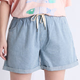 Elm | Holly Stripe Short - Blue & White Stripe