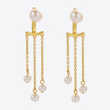 Zafino | Elise Pearl Earring - Gold