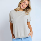 Stella + Gemma | Gwen Tee - Cement