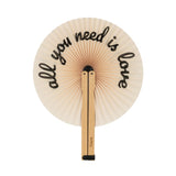 Fisura | All You Need Is Love Pai Pai Fan - Beige