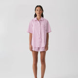 Hommey | Short Sleeve Sleep Shirt - Poppy