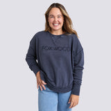 Foxwood | Washed Simplified Crew - Navy