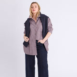 Elm | Frankie Striped Shirt - Chocolate