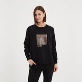 Tirelli | Weekend Art Print Sweat - Black/Rose Gold