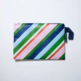 Project Ten | Large Zip Pouch - Rugby Stripe