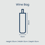 Project Ten | Wine Bag - Red Blue Stripe