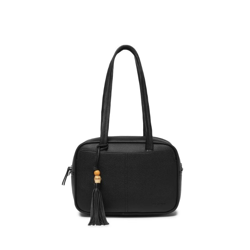 Angelique 2 Piece Bowler Bag - Black