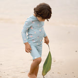 Toshi | Swim Kids Rashie Long Sleeve Half Zip Classic - Uluwatu