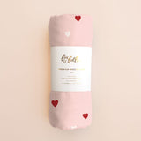 Fox & Fallow | Muslin Wrap - Little Hearts