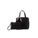 Amelie 2pc Top Handle Bag - Black