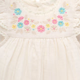 Purebaby | Embroidered Bodysuit - Cloud