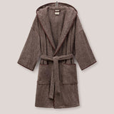 Hommey | Hooded Marle Robe - Maple