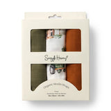 Large Organic Muslin Wraps 3pc - Diggers