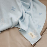 Fox & Fallow | Luxe Knitted Blanket - Bluebell