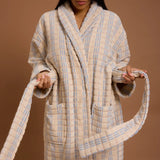 Hommey | Velour Robe - Sandstone