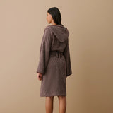 Hommey | Hooded Marle Robe - Maple