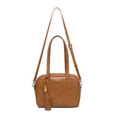 Angelique 2 Piece Bowler Bag - Tan