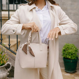 Amelie 2pc Top Handle Bag - Oatmeal
