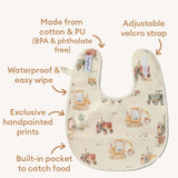 Snuggle Bib - Diggers & Tractors