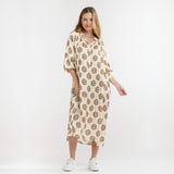 Italian Star | Valley Dress - Beige Print