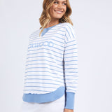 Foxwood | Simplified Stripe Crew - Blue