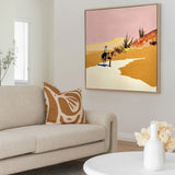 Desert Sunset Canvas Art Print 90x90cm