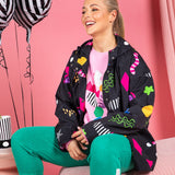 Elm | Licorice Galaxy Raincoat - Licorice Galaxy Print