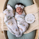 Snuggle Hunny | Organic Muslin Wrap - Duck Pond